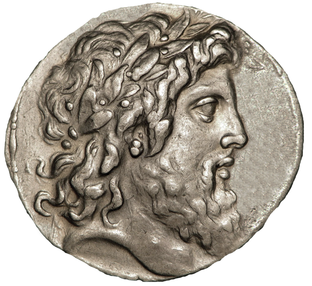 Tétradrachme représentant Zeus, vers 168